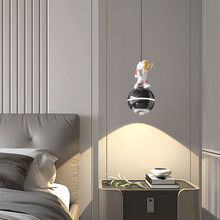 卧室吊灯床头灯现代简约壁灯高级感床头小吊灯创意个性艺术卧室灯