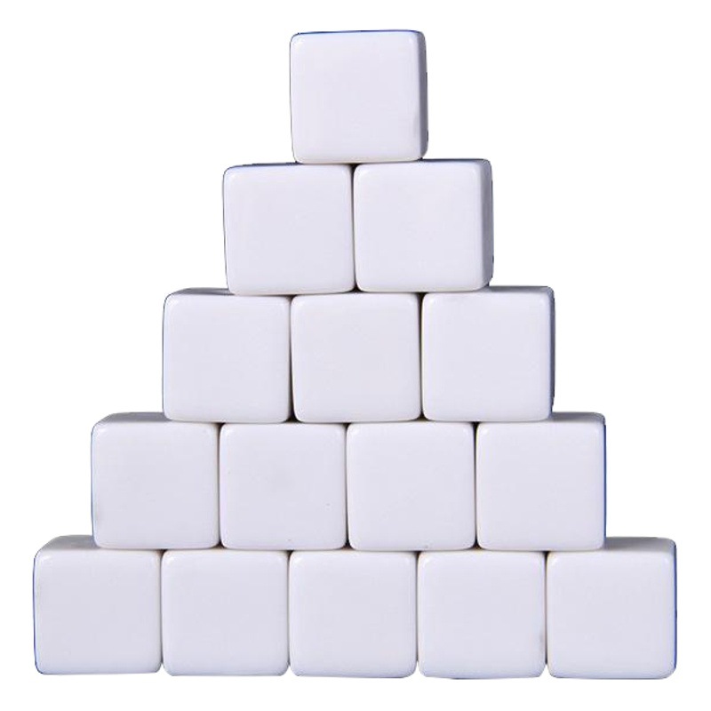 Factory Direct supply 18mm 25mm light board dice silk screen logo pattern toy blank acrylic dice