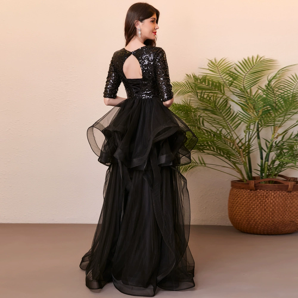 (Граничная торговля), стильное элегантное вечернее платье, европейский стиль, выпускной вечер, юбка-пачка, стиль высокого качества