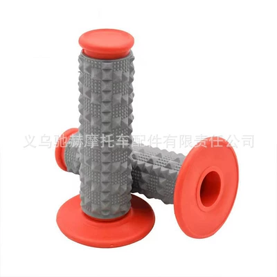 Motorcycle Handle Cover Rubber Grip Cover Handlebar - cj-043-red