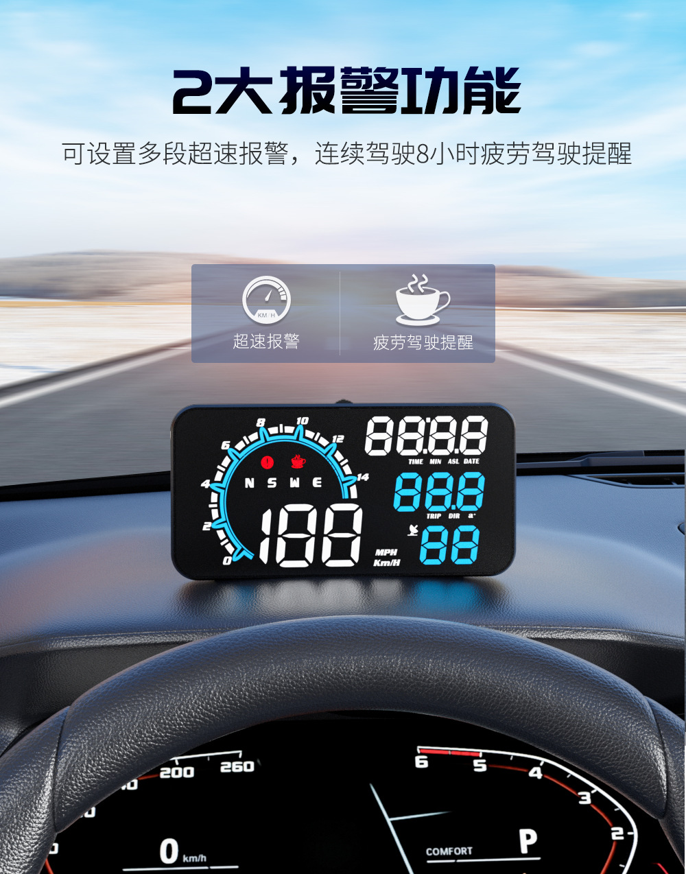 Hd Smart Car Display Gps Car Universal Projector Spot Instrument Hud Head-Up Display G11
