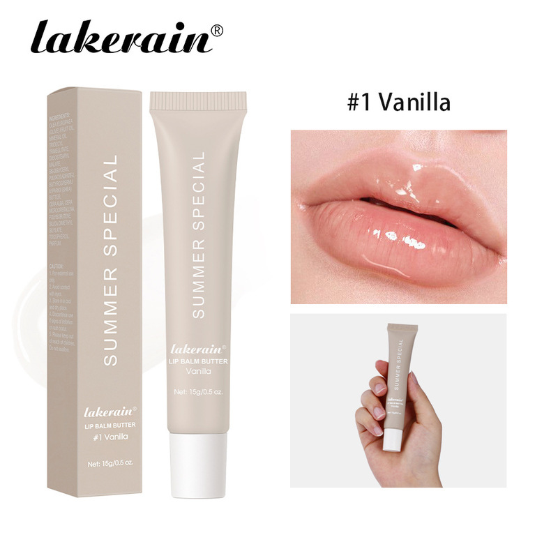 Lakerain サマーバター リップクリーム 乾燥してひび割れた唇に潤いを与える着色リップクリーム|undefined