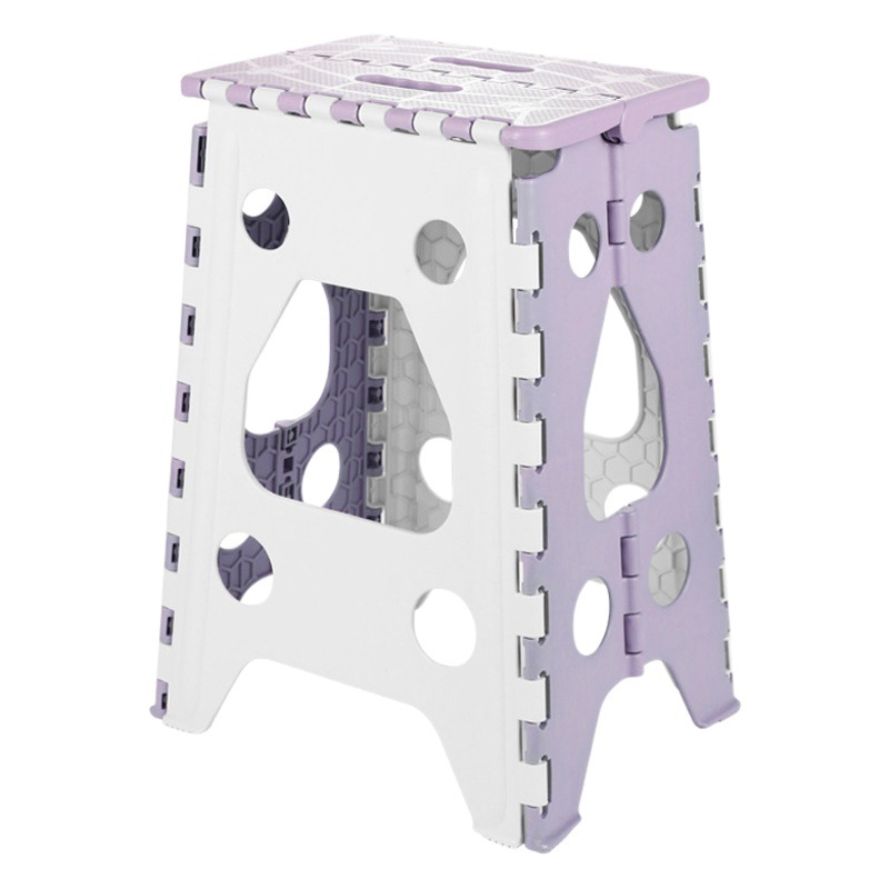 Taburete de plástico plegable portátil hogar viaje al aire libre portátil de ahorro de espacio engrosada durable niños adultos silla
