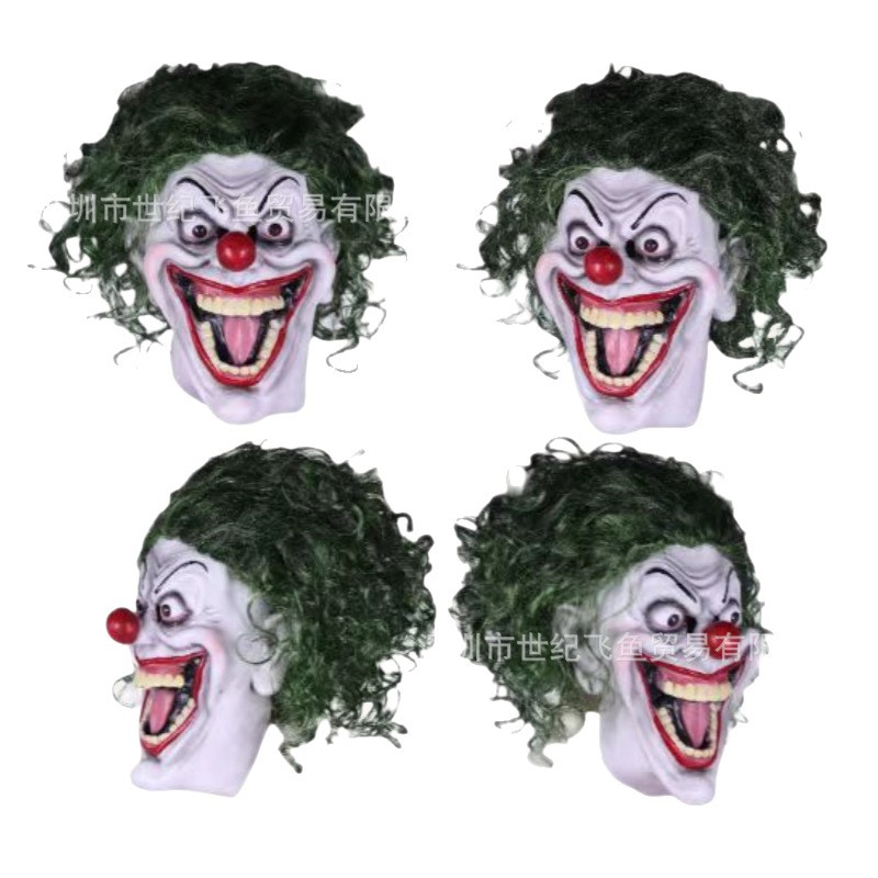 Halloween Soul Broken Clown Mask Cosplay Festival divertido vestido nuevo casco de látex en stock