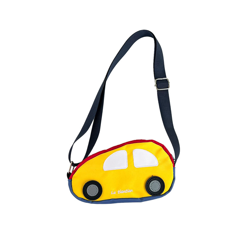 Cartoon lindo coche para niños y niñas bolso de pecho fuera ligero bolso de mensajero para bebés nuevo monedero de comercio exterior para niños
