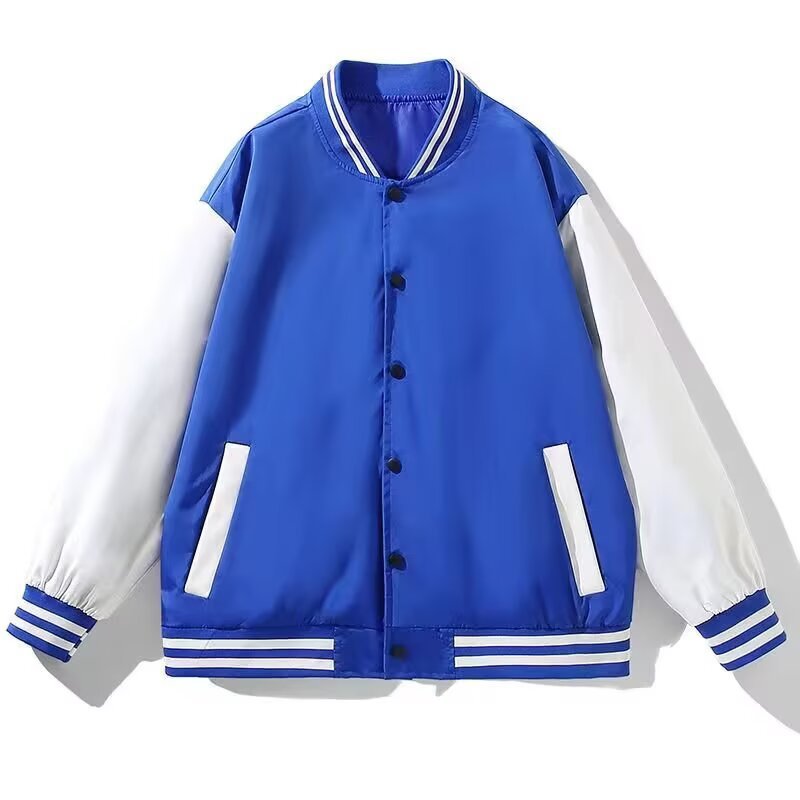 B107 블루 심플 자켓 [이중안감]