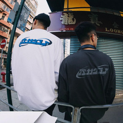 バナナクラブ「テキストTシャツ」日本語3D立体プリントレトロ純綿カップル用インナーブラウスTシャツメンズ