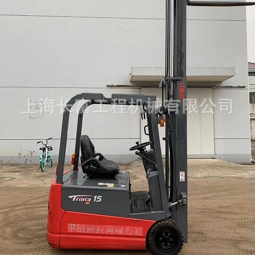三支点力至优1.5吨升高3.5米左右侧移电瓶续航8小时二手电动叉车