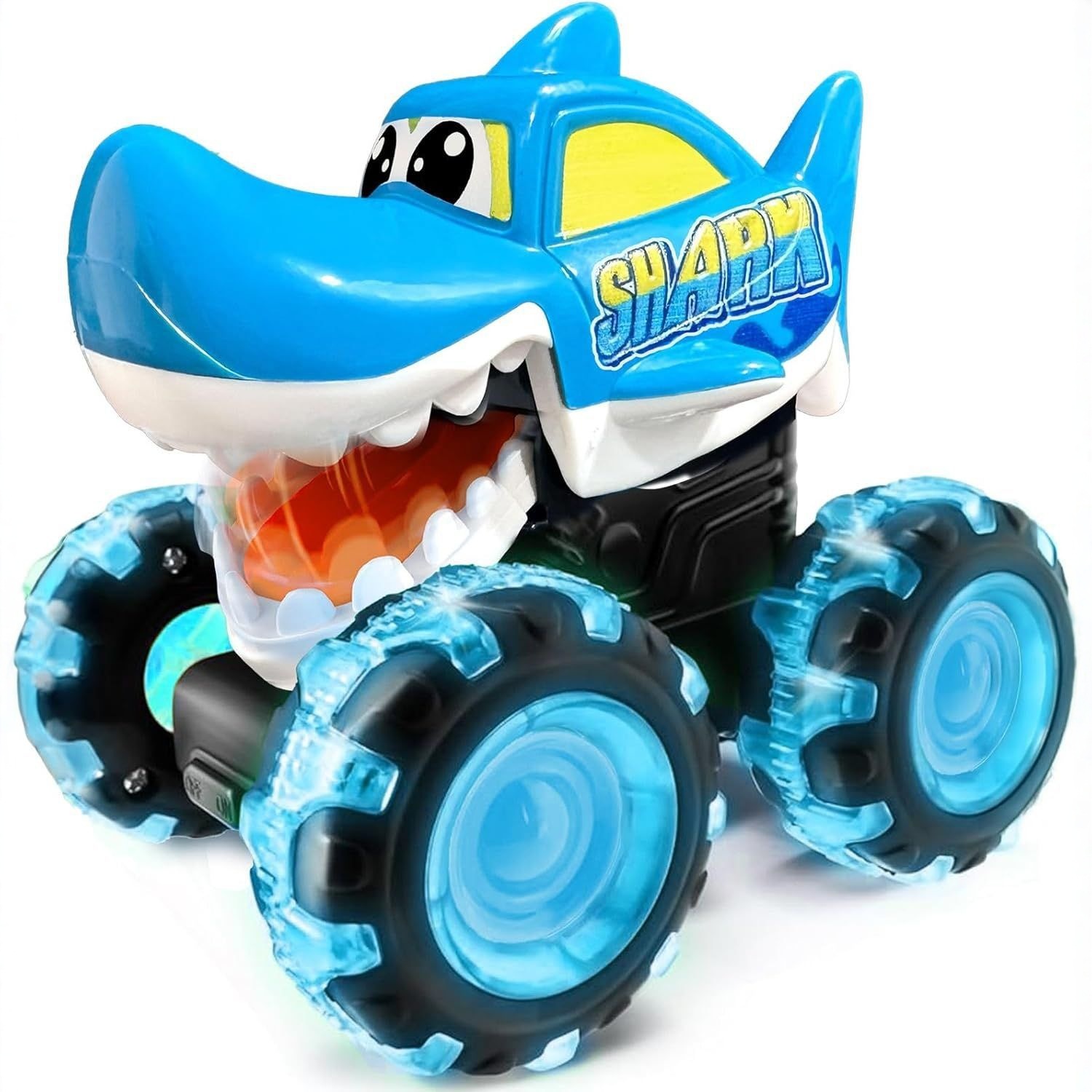 Transfronterizo luces coloridas neumáticos presionar coche de control remoto Amazon padre-hijo interactivo cocodrilo truco coche de juguete