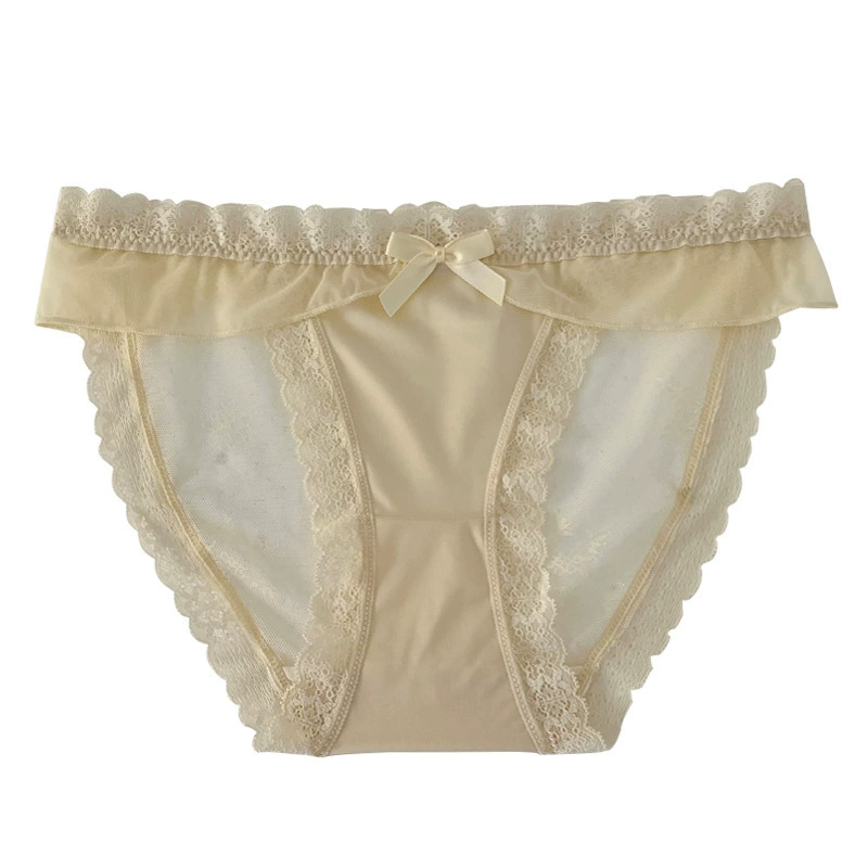 Lace pants, Japanese cute ultra thin sexy trousers, comfortable breathable cotton shorts