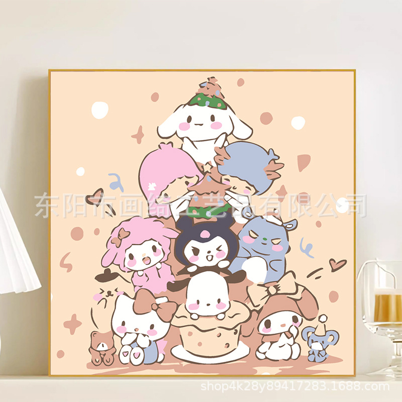 R024 / 20*20CM(画笔+颜料+绷好内框）