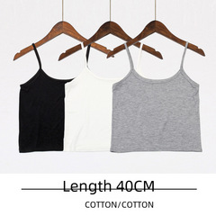 跨境短款吊帶美背背心女夏露臍防走光裹胸外穿抹胸內搭打底衫內衣