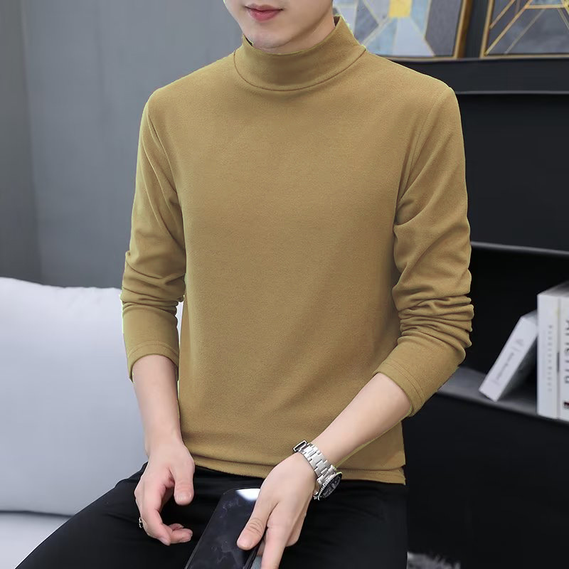 저먼 벨벳 미드하이 칼라 카키