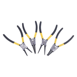 Steel special 7-inch circlip pliers straight elbow inside and outside manual circlip pliers clamping tool small circlip pliers 9-inch circlip pliers