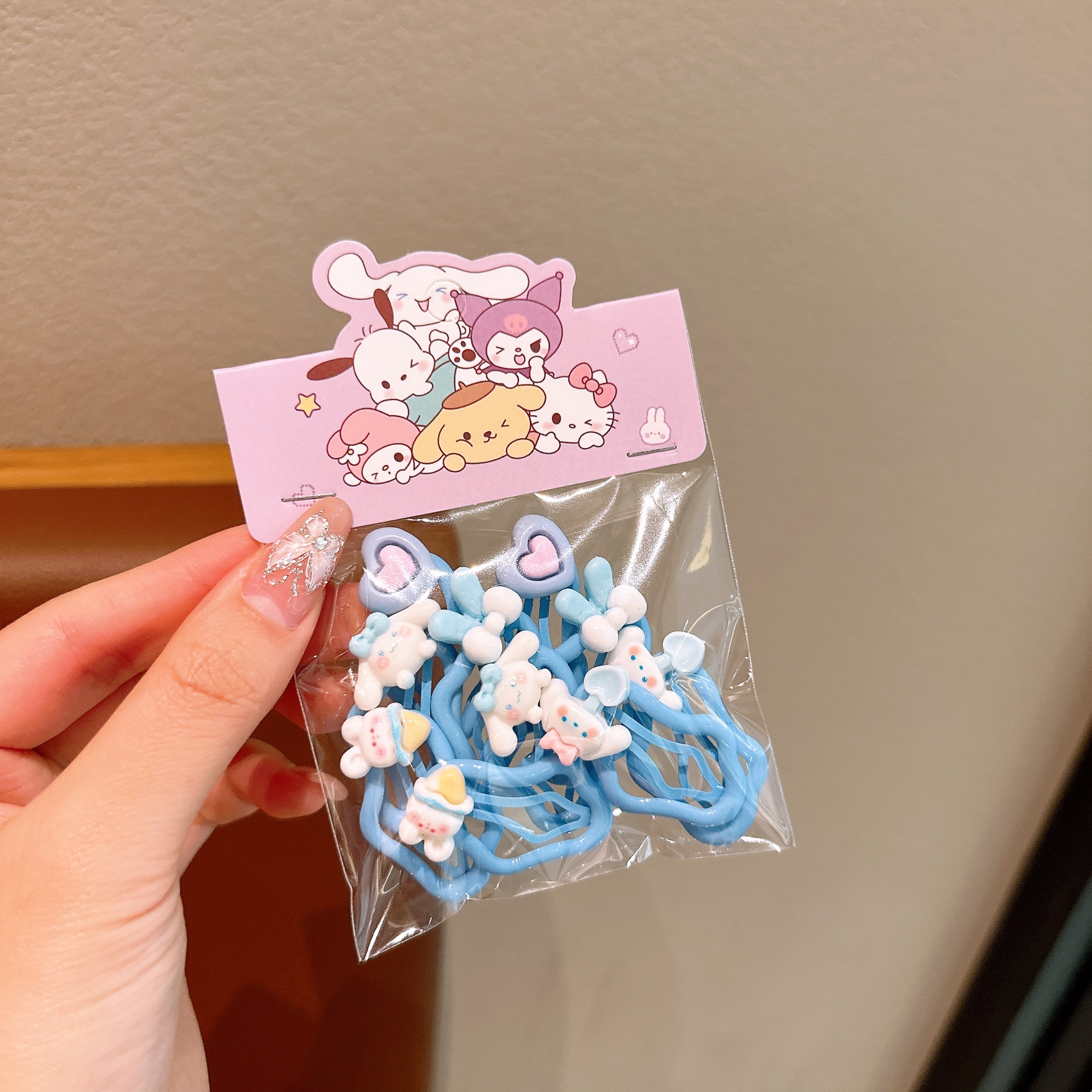 Pinza para el cabello de nubes para niños accesorios para el cabello lindo Sanrio Niña Culomi Clip Niña Bebé Strawberry Bear Horquilla rota