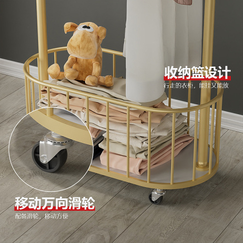 Cactus coat rack bedroom floor-standing clothes rack Nordic light luxury metal home living room removable storage shelf