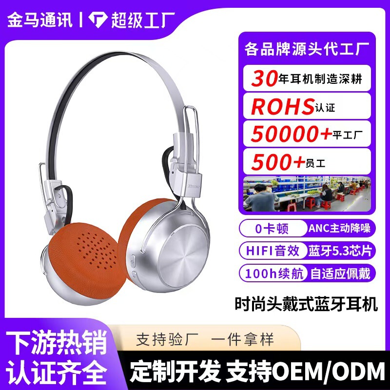 国境を越えた人気のM11ヘッドマウントBluetoothヘッドセットODMカスタマイズされた長持ちするANCノイズキャンセリングヘッドセットeスポーツヘッドセット|undefined