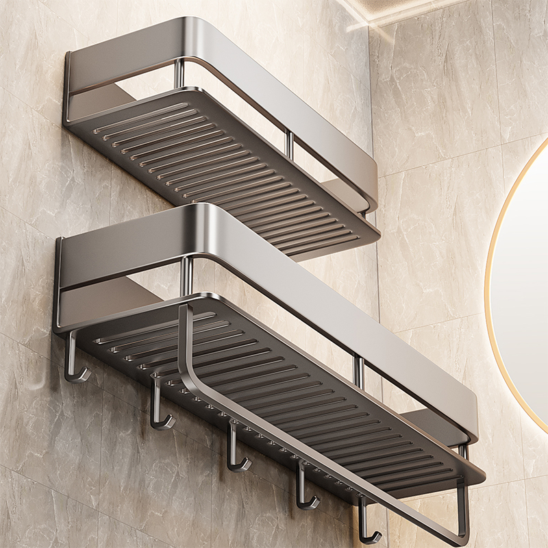 Bathroom Storage Rack Wall-Mounted Punch-Free Storage Rack Bathroom Wall Multi-Functional Towel Rack Dropshipping Bathroom Storage Rack Wall-Mounted Punch-Free Storage Rack Bathroom Wall Multi-Functional Towel Rack Dropshipping