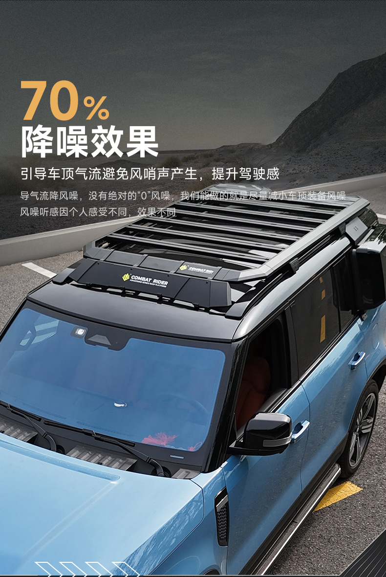 Jishi 01 Roof Luggage Rack Frame Off-Road Appearance Modification Parts Platform Ladder Aluminum Alloy Side Bag Dedicated Accessories