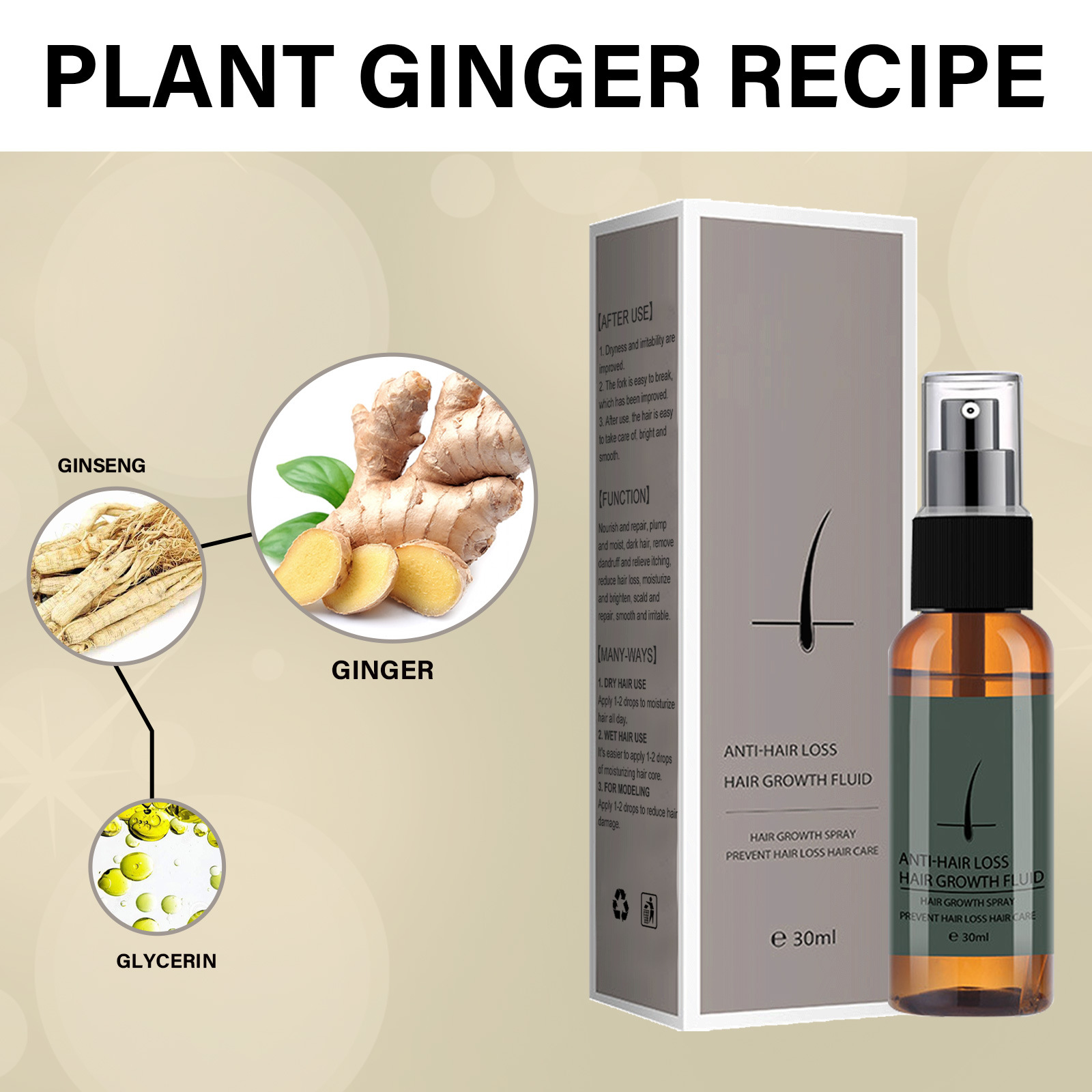 prevention Hair loss solution, growth nutrition, root massage, scalp follicle damage repair, strong and tough_voghion.com