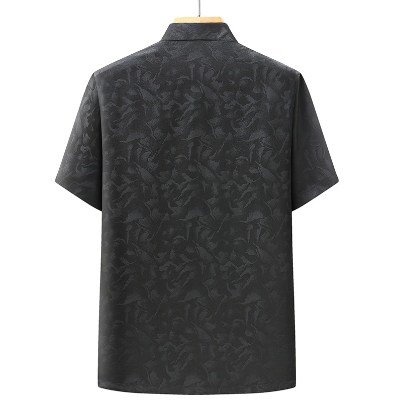 Summer set, silk shirt, with short sleeve