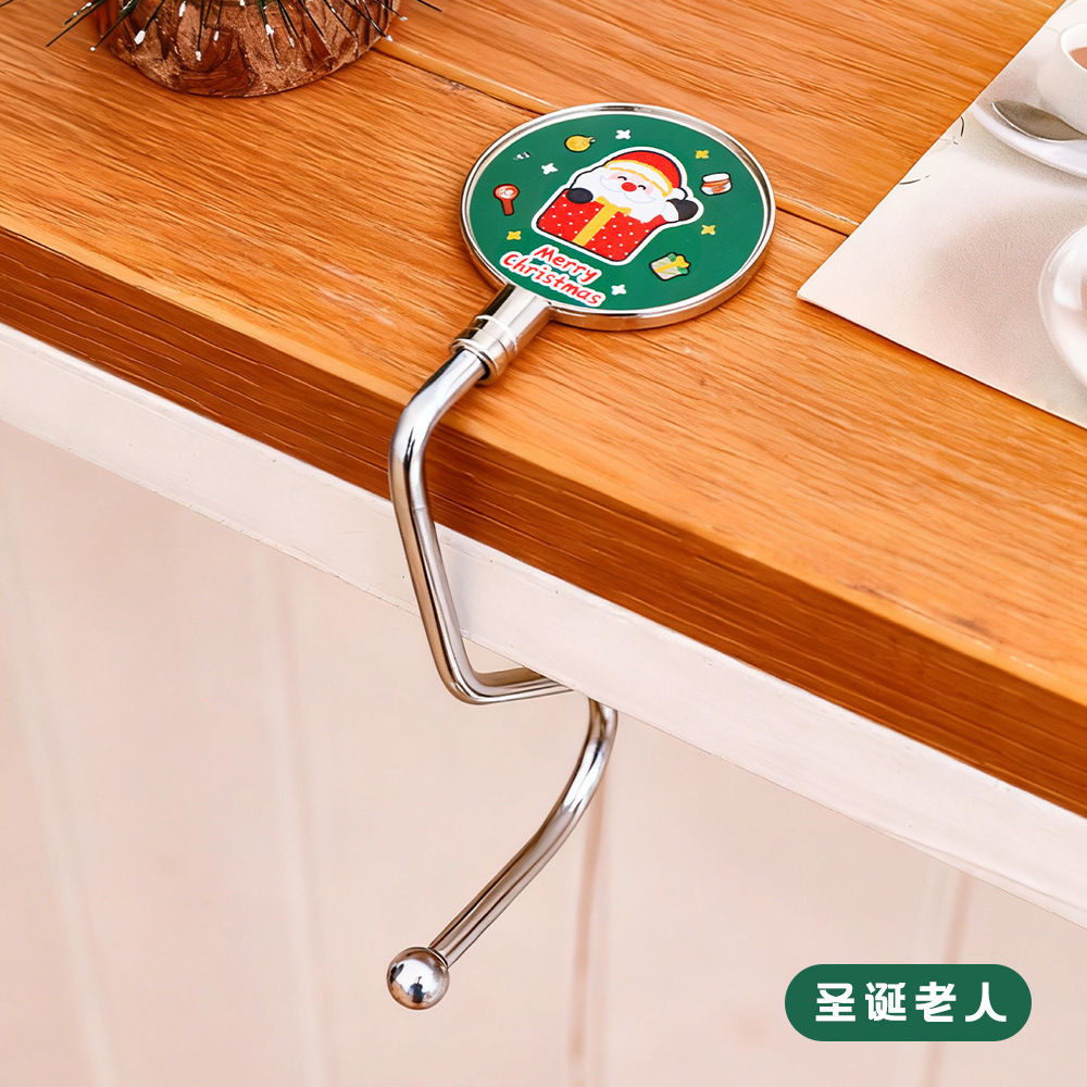 2026 encantadora mochila de Navidad gancho móvil creativo de escritorio sin perforación gancho dibujos animados regalos para estudiantes