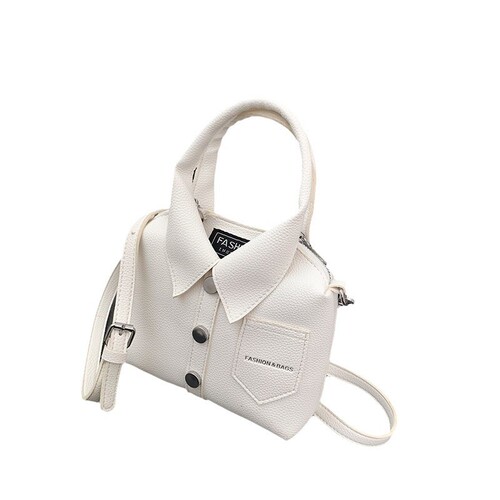 2024 New INSA Style Korean Small Minority Personality Women's Fashion Shirt Single Shoulder Crossbody Bag