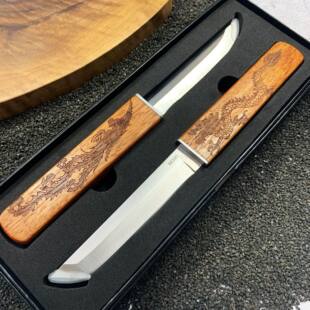 Handheld sharp pocket knife for home use, dragon and phoenix