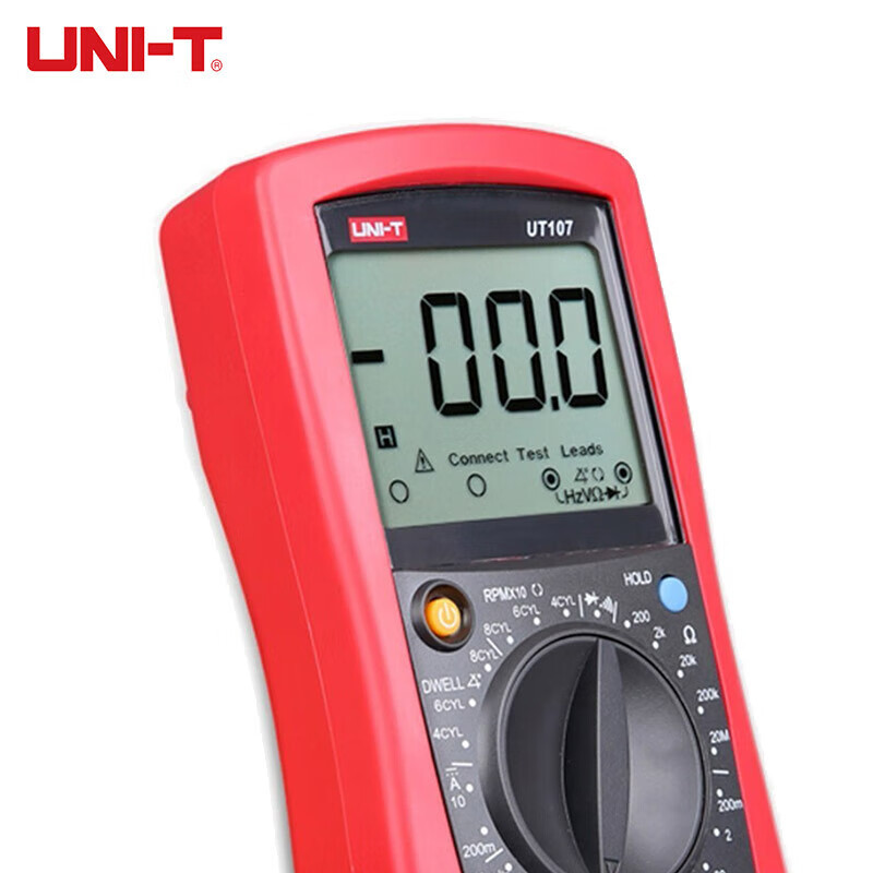 UNI-T UT107 multímetro automotriz multímetro digital de alta precisión frecuencia / temperatura 12V eléctrica