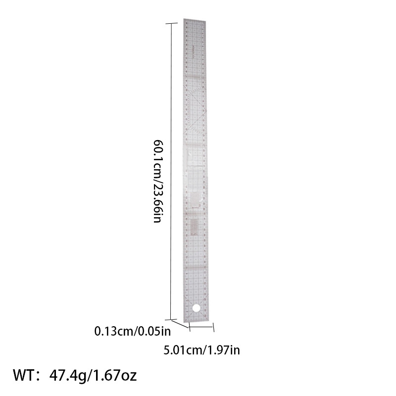 Regla de curva directa de fábrica Botón regla de arco regla de ropa regla de corte traje de regla de jaula de manga regla de tamaño colección