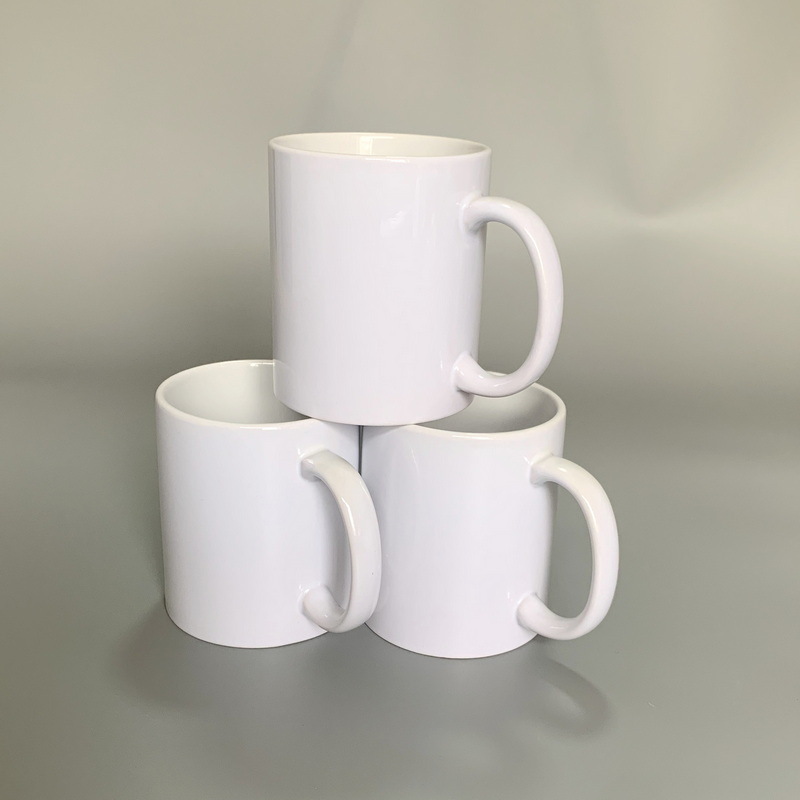11oz sublimación Taza de cerámica en blanco taza recubierta taza de transferencia de calor taza de sublimación