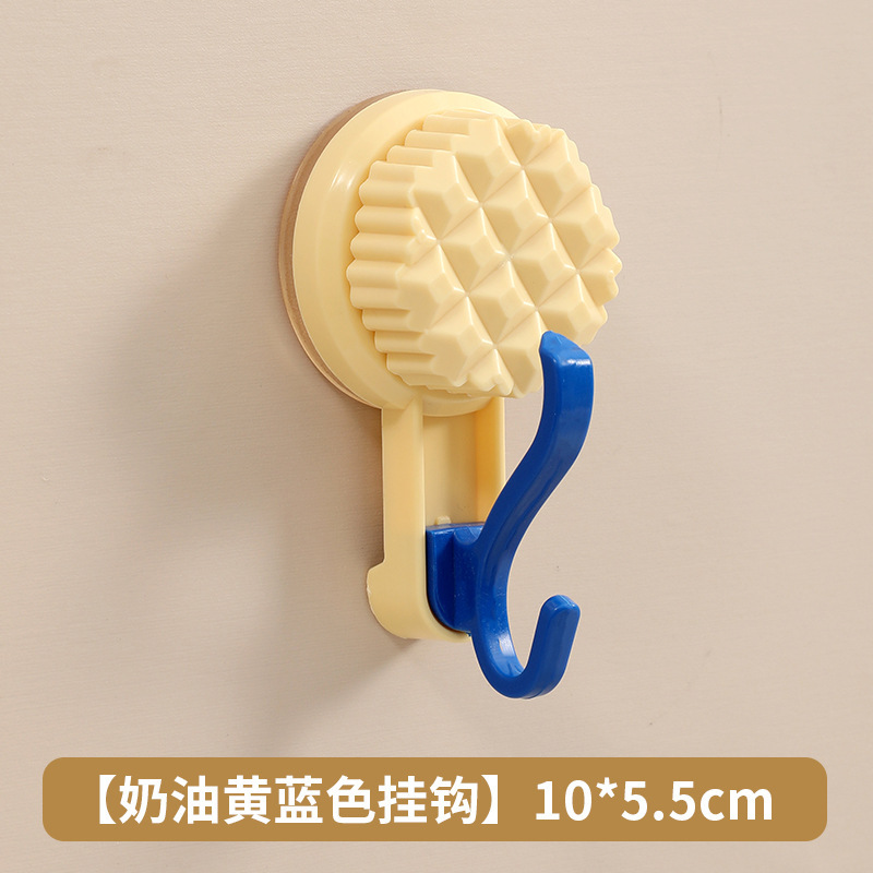 吸盘挂钩旋转真空免打孔无痕多巴胺奶油风客厅厨房卫生间门厅收纳|undefined