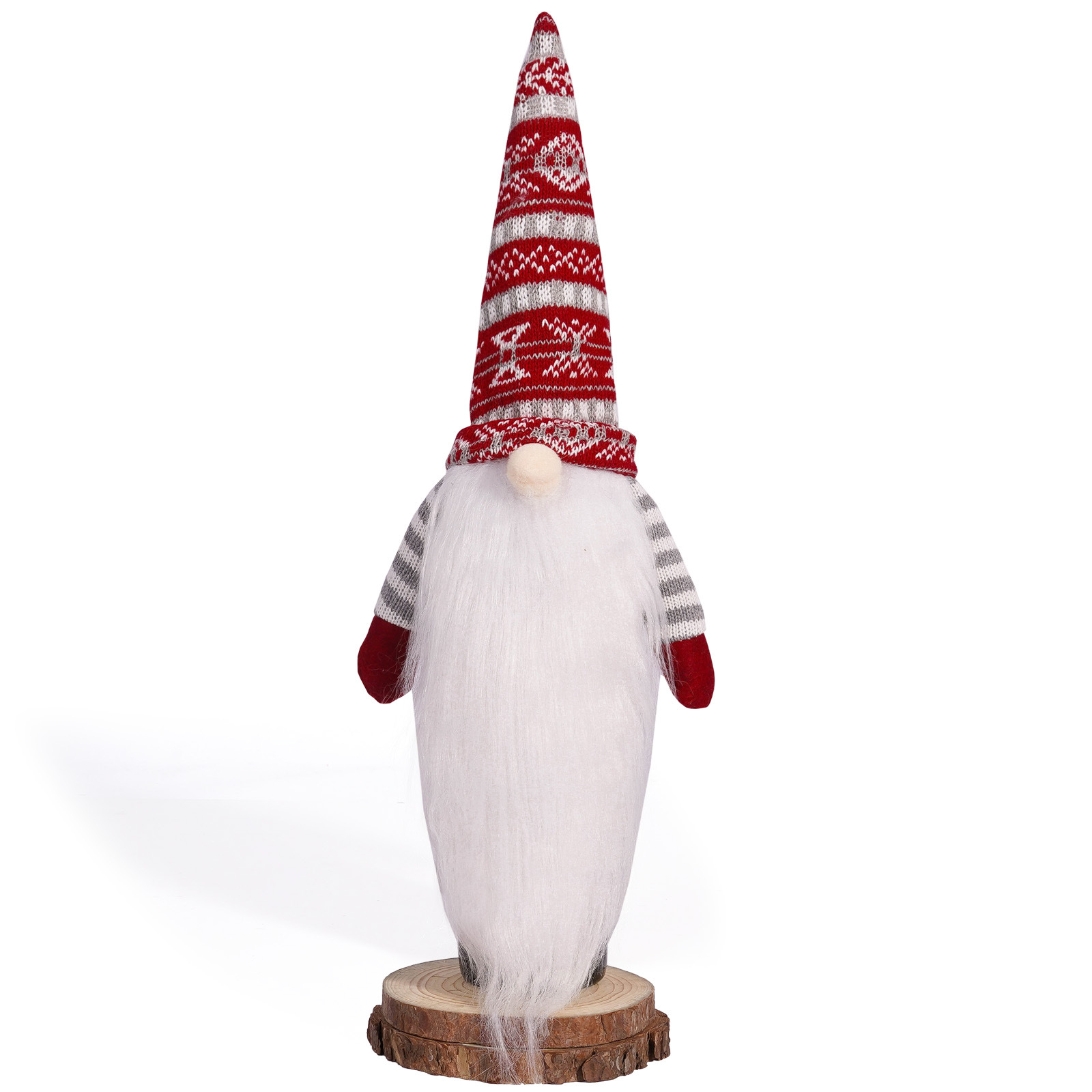 Decoraciones navideñas transfronterizas europeas y estadounidenses de punto sin rostro hombre barbudo botella de vino tapa de botella de vino decoración de vacaciones