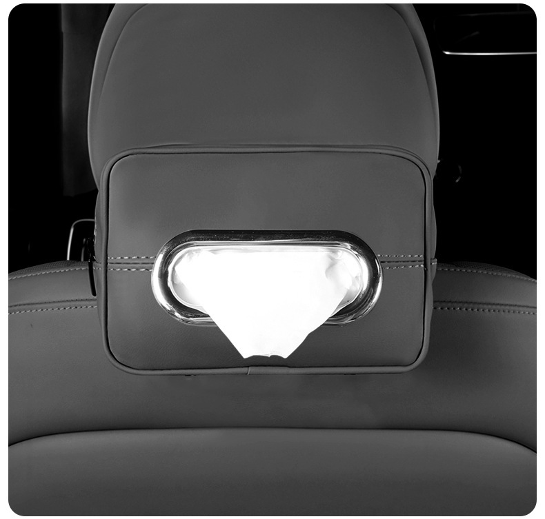 Suitable for Geely Xingyue L Car Tissue Box, Paper Towel Box, In-Car Hanging Tissue Cover, Tissue Bag, Hanging Bag, Armrest Box