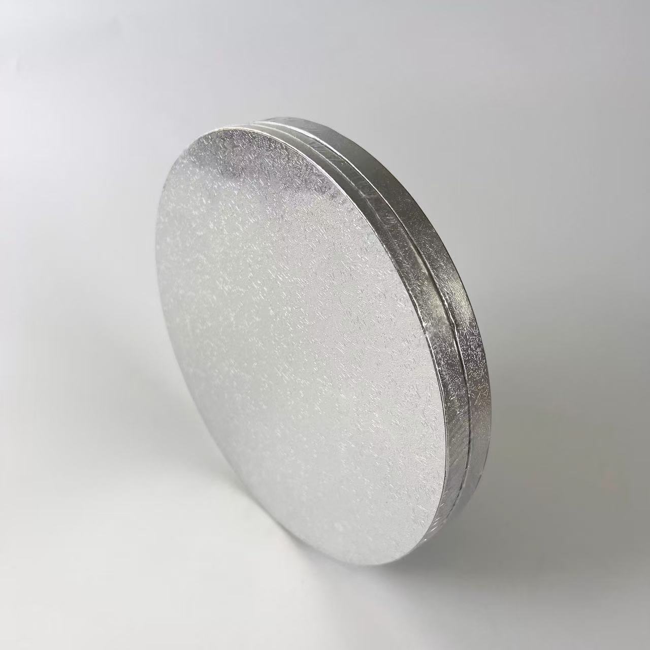 12inch 실버 테두리 케이크 트레이 [두께 1.2cm], 12MM, 종이 125g + 골판지 + 종이 125g 테두리