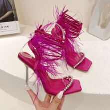 2023���ļ��¿�^ˮ�͸��PVCëë�ֳ��߸�Ůʿ��Ь5ɫ 35-41�a