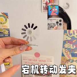 加载中发夹创意搞怪发饰讯号接收中可旋转小发卡显眼包大脑宕机