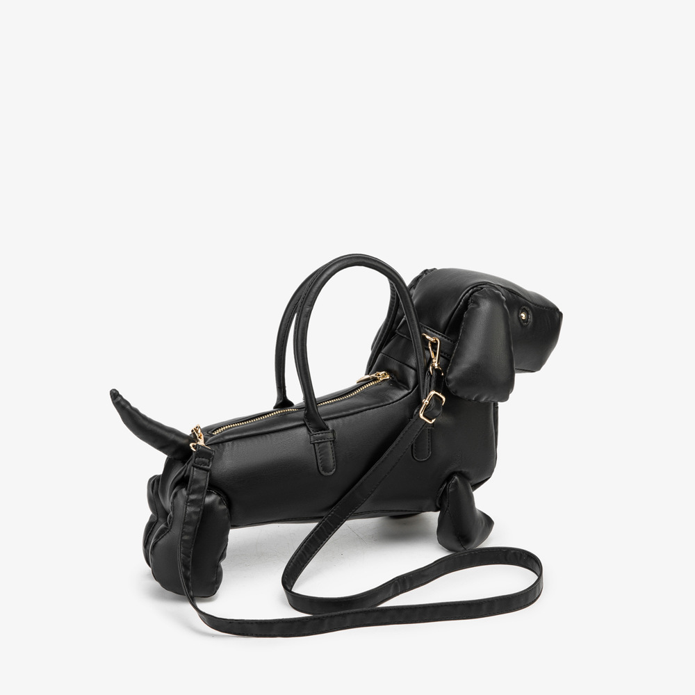 Comercio electrónico transfronterizo nuevo bolso de perro de salchicha elegante y lindo bolso ligero de piel blanda de gran capacidad bolso de hombro único