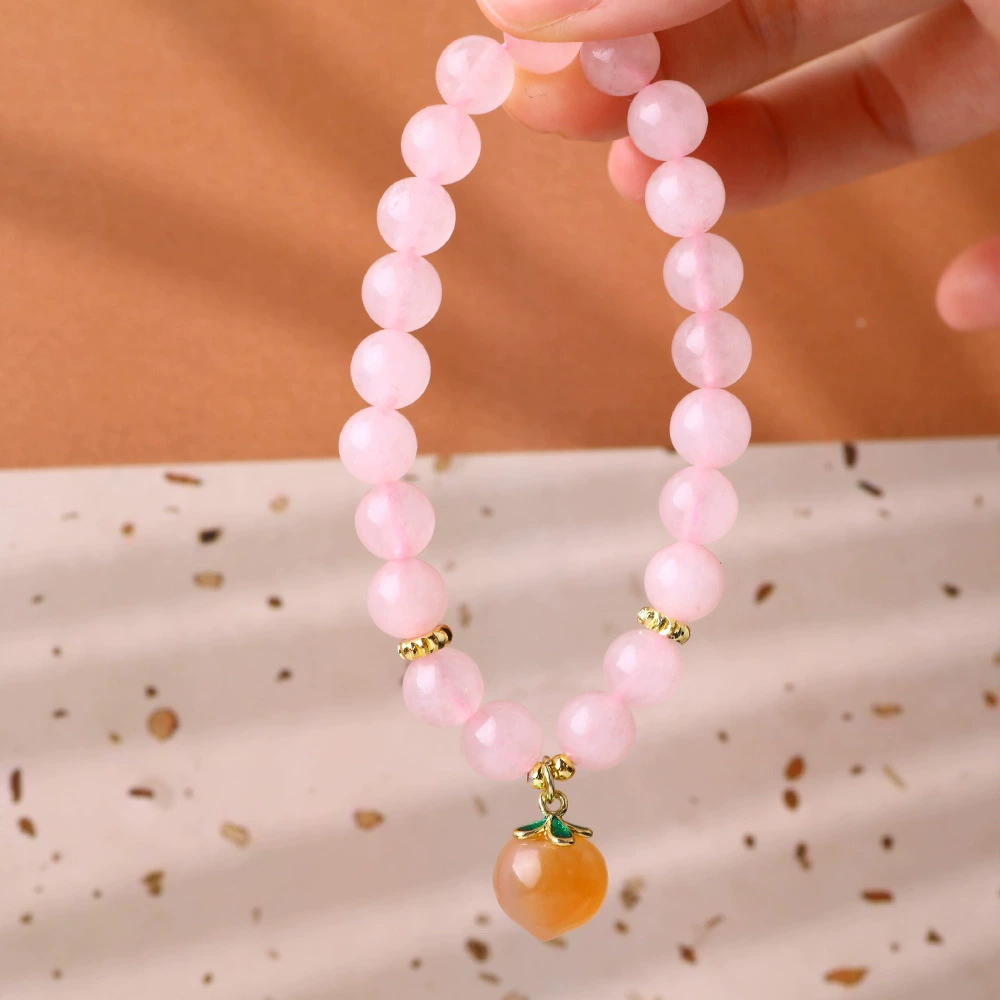 Натуральный хрустальный каменный браслет с бисером и бисером. Простые премиальные дикие браслеты.