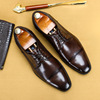 Footwear for leather shoes English style, suit, genuine leather, wholesale