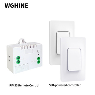 Self-generating wireless remote control switch wiring-free 120 US regulations random paste intelligent multi-control light zero-fire switch