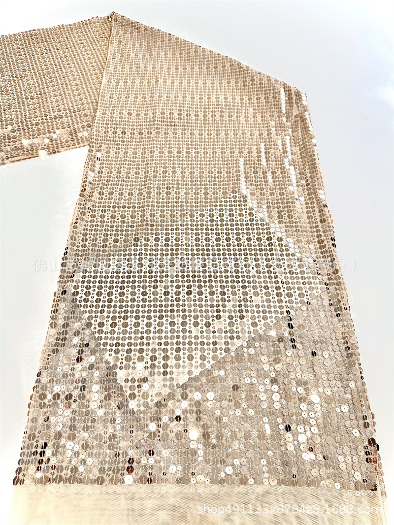 Ventas calientes de tamaño de diafragma de perlas de tela de tubo de diafragma hexagonal completo vestido de noche vestido de rendimiento tela de malla elástica