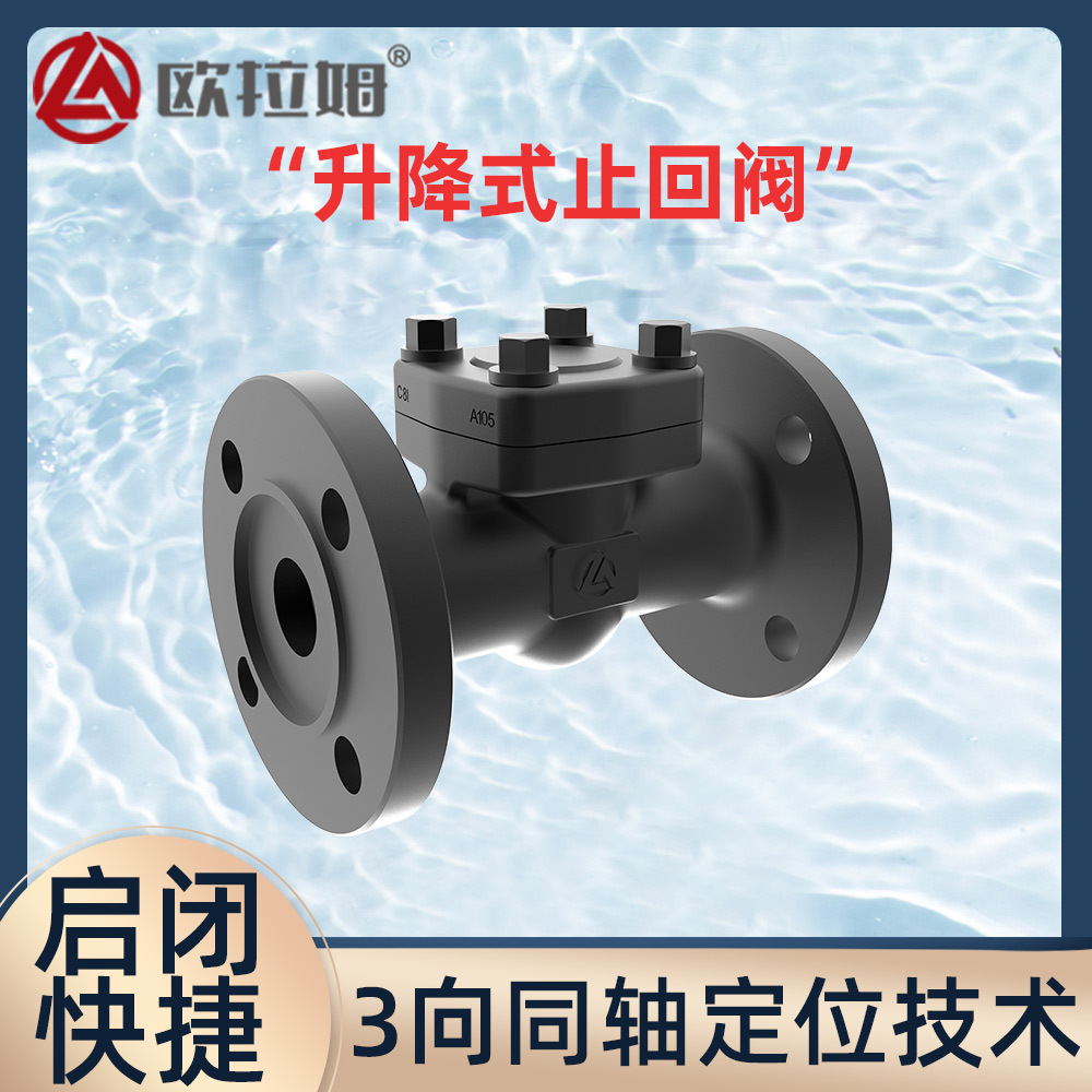 法兰升降式止回阀 单瓣旋启式 压力PN40 高精度 产能充足 欧拉姆
