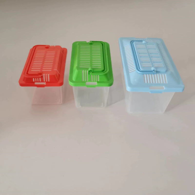 Портативная прозрачная пластиковая коробка для транспортировки хомяка коробка для разведения черепахи коробка для кормления на гусеничном ходу кольцо для стойла золотой рыбки