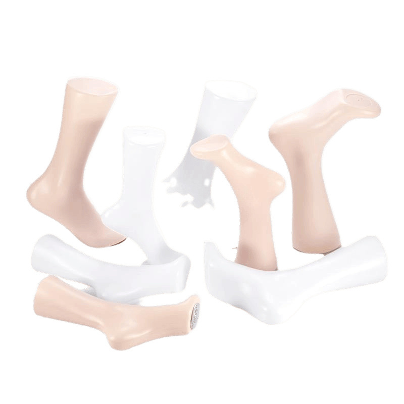 Modelo de molde de pie exhibición calcetines cortos calcetines calcetines accesorios calcetines tienda