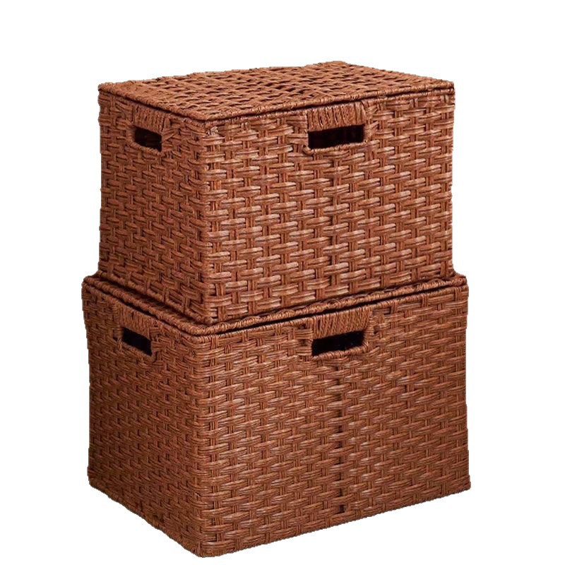 大容量手編み収納ボックスセット寝室車スナックおもちゃ家庭用整理収納収納バスケット洗える