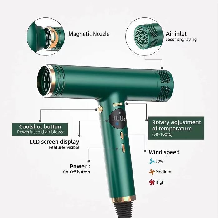 New Hair Dryer Cross-Border Exclusive Wholesale Factory Direct Sales Hair Dryer Ul Certification