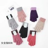 Demi-season knitted warm gloves, wholesale