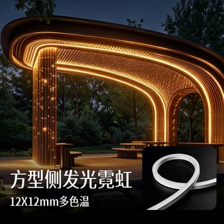 新款2020侧发光商业照明大尺寸硅胶霓虹灯带可做造型随意裁剪