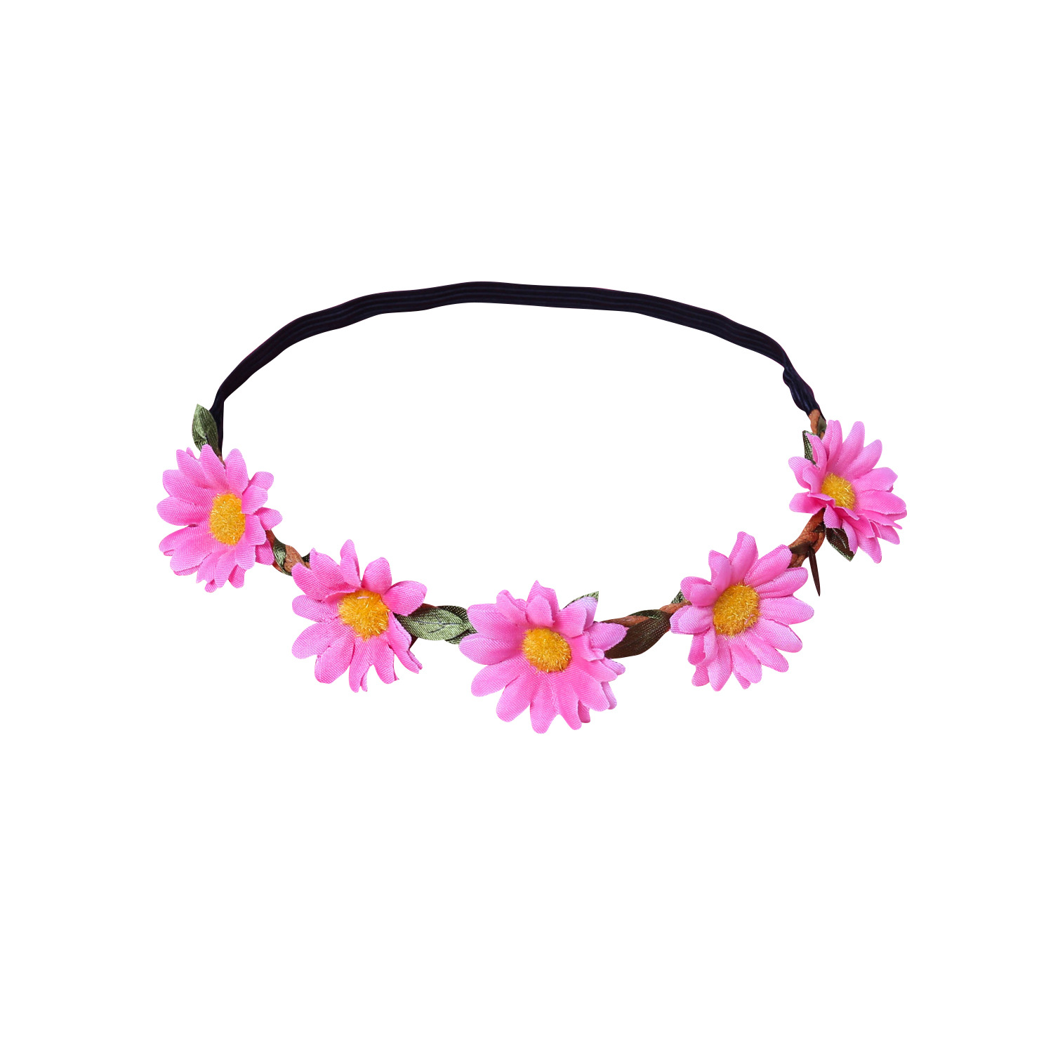 Daisy cinta crisantemo guirnalda europea y americana novia dama de honor accesorios para el cabello nueva playa girasol tocado